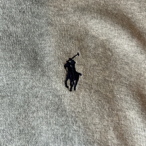 Ralph Lauren Light Gray V-Neck Sweater - Picture 6 of 11